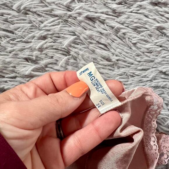 Vintage Satin Fairy Coquette Twee SoftGirl Whimsygoth Delicate Lingerie Bodysuit - Picture 4 of 4